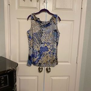 Sleeveless tank blouse-Talbots